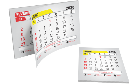 Bloco de Calendário 4x5cm 